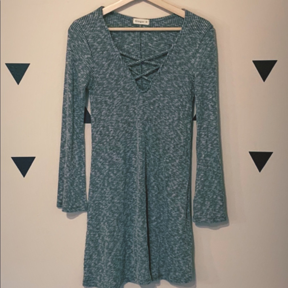 Gray Sweater Dress S